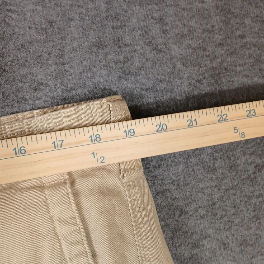 Club Room Mens Khaki Cargo Shorts Size 38W Tan Cotton Blend Stretch‎ Casual